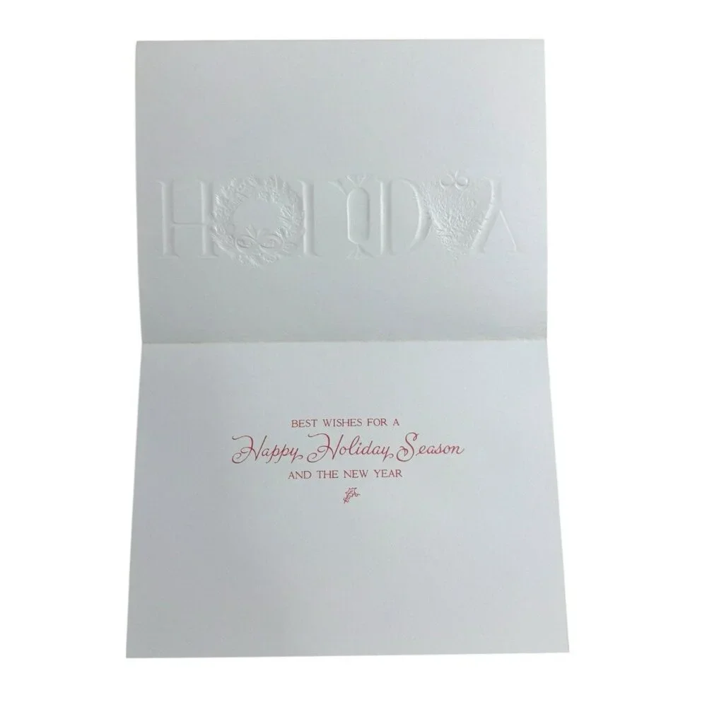 Holiday Greetings Christmas Holiday Card BURGOYNE, INC. Envelopes Set Of 17‎ VTG